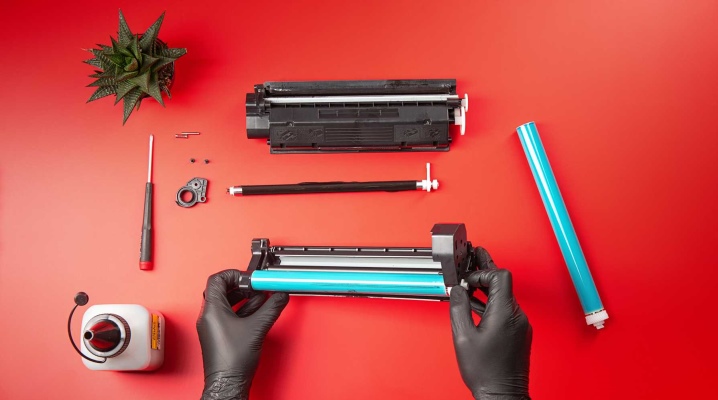 Replace toner in the brother printer