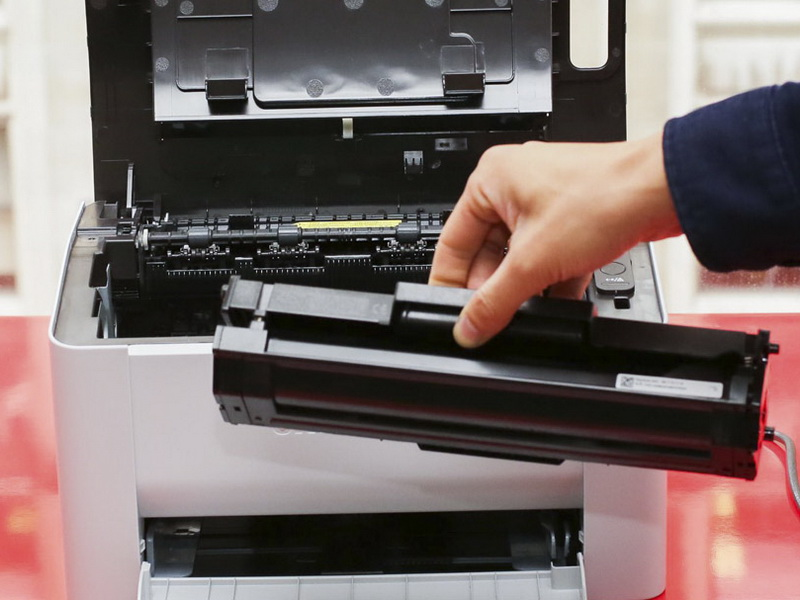 Replace toner in brother printer step-by-step brief