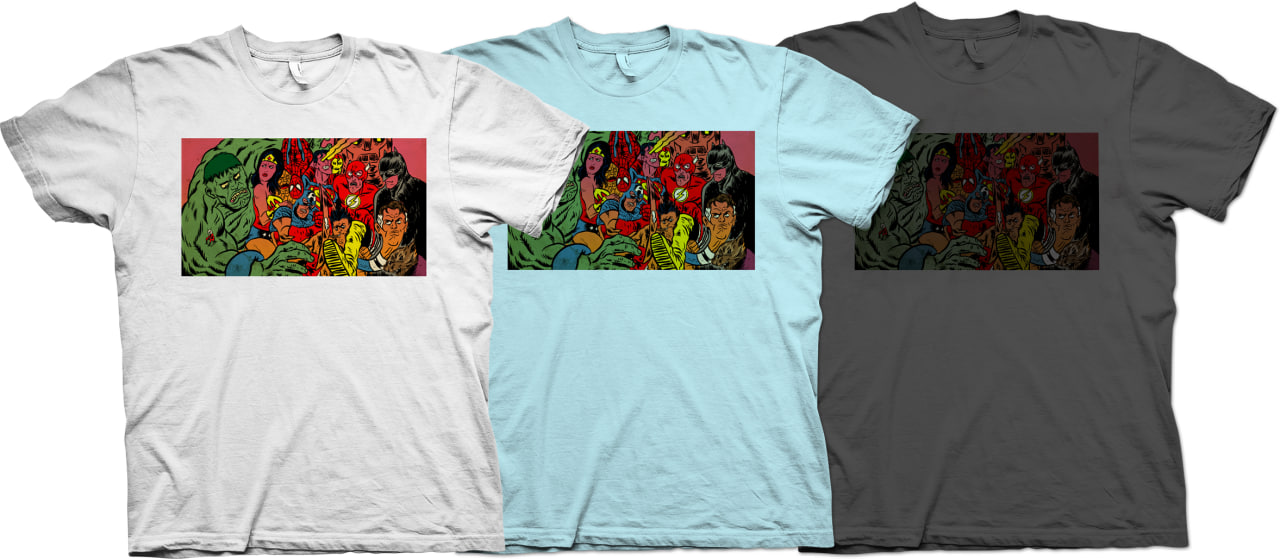 Sublimation on colored shirts